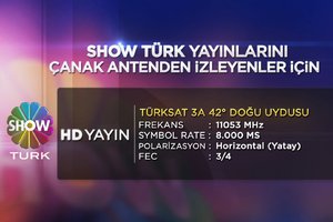 ShowTürk HD yayın frekansı