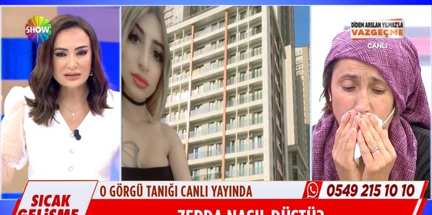 Didem Arslan Yılmaz la Vazgeçme Videoları Zerda nın görgü tanığı canlı