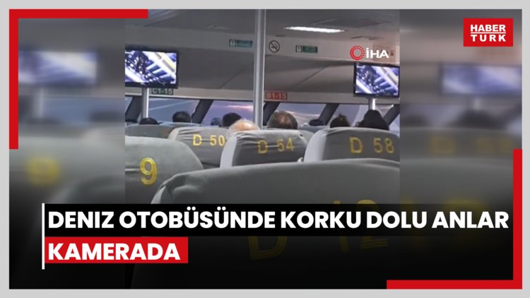 Deniz Otob S Nde Korku Dolu Anlar Kamerada Video