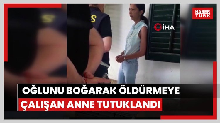 KKTCde oğlunu boğarak öldürmeye çalışan anne tutuklandı Video