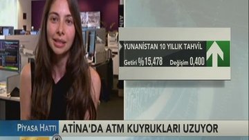 Atina'da atm kuyrukları uzuyor