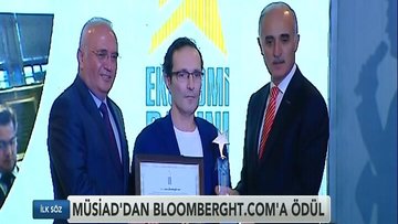 MÜSİAD'ın en iyi ekonomi portalı ödülü BloombergHT.com'un