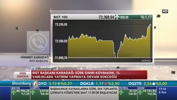 BIST Başkanı Himmet Karadağ Bloomberg HT'ye konuştu
