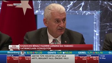 Başbakan Yıldırım Londra'da yatırımcıyla buluştu