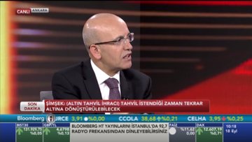 Başbakan Yardımcısı Mehmet Şimşek Bloomberg HT'de
