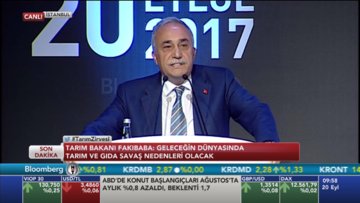 Bakan Fakıbaba Bloomberg HT Tarım zirvesinde