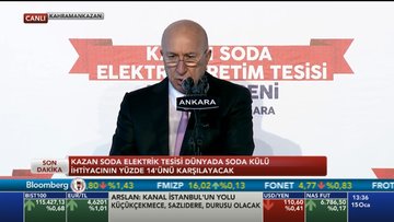 Kazan Soda Elektrik Üretim AŞ açıldı