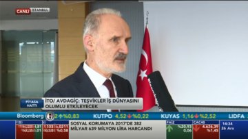 İTO Başkanı Bloomberg HT'de