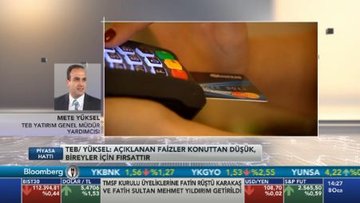 "Kredi kartı için açıklanan faizler konuttan düşük, bireyler için fırsattır"