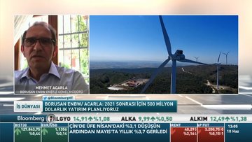 Borusan ENBW/ Acarla: 2021 sonrası için 500 milyon dolarlık yatırım planlıyoruz
