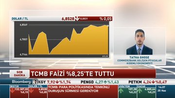 Commerzbank/ Ghose: TCMB, enflasyonda düşüş beklediği için faiz indirmeye devam edebilir