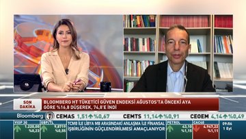 Prof. Dr. Erhan Aslanoğlu Bloomberg HT Ağustos ayı Tüketici Güven Endeksini değerlendirdi
