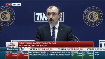 Bakan Muş: Bugüne kadar gerçekleştirilen en yüksek temmuz ayı ihracatı