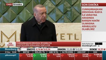 Cumhurbaşkanı Erdoğan, İstanbul’da gazetecilerin sorularını yanıtladı.