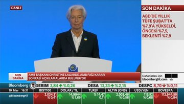 AMB Başkanı Christine Lagarde, AMB faiz kararı sonrası açıklamalarda bulundu