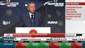 Cumhurbaşkanı Erdoğan, MÜSİAD'ın etkinliğinde konuştu