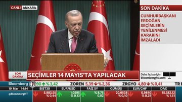Seçimler 14 Mayıs'ta yapılacak