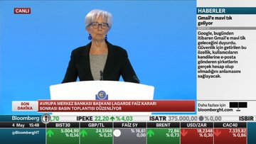 AMB/Lagarde: Faiz artırım yolculuğunun sonuna gelmedik