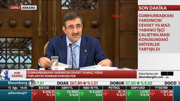 Cumhurbaşkanı Yardımcısı Cevdet Yılmaz, YÖİKK toplantısı sonrasında konuştu