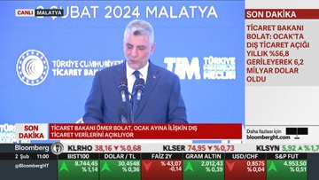 Bakan Polat: Ocak'ta dış ticaret açığı yıllık %56,8 geriledi