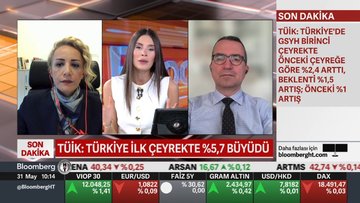Türkiye ilk çeyrekte yüzde 5,7 büyüdü