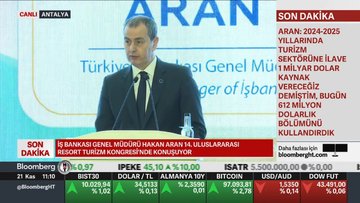 Aran: Turizme ilave 1 milyar dolarlık kaynaktan 612 milyon dolarını kullandırdık