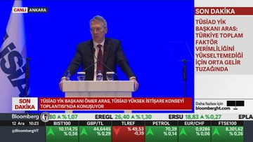 TÜSİAD YİK Başkanı Aras: Düşük verimlilik ile asgari ücret tartışmalarından çıkamayız