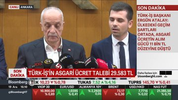 Türk-İş'in asgari ücret talebi 29 bin 583 TL