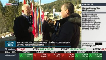 Tosyalı YKB Tosyalı Davos'ta Bloomberg HT'ye konuştu