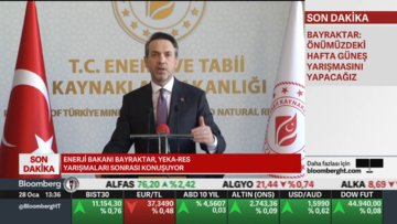 Bayraktar: 2 milyon hanenin ihtiyacını buradan karşılayacağız