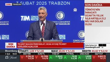 Türkiye'nin ihracatı Ocak'ta yıllık %5,8 artışla 21,2 milyar dolar oldu