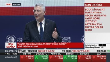 Mart'ta dış ticaret açığı azaldı