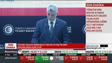 Dış ticaret açığı Mayıs'ta 6,5 milyar dolar oldu