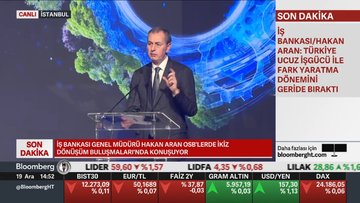 İş Bankası Genel Müdürü Aran: Finansmana erişim rahatladığında katma değerli üretime yönelmeliyiz