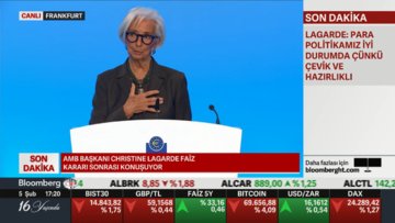 AMB Başkanı Lagarde faiz kararı sonrası konuştu