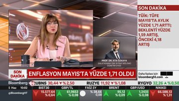 Mayıs'ta aylık enflasyon yüzde 1,71 oldu