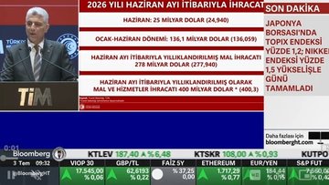 Bakan Bolat: Haziran ayında dış ticaret açığı 10,4 milyar dolar oldu
