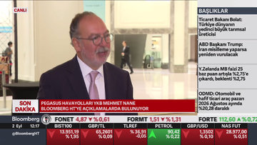 Pegasus Yönetim Kurulu Başkanı Nane'den Bloomberg HT'ye açıklamalar