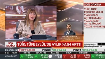 Eylül'de yıllık enflasyon yüzde 29,73; aylık enflasyon yüzde 1,84 oldu