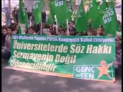 Beşiktaş'ta öğrenci protestosu