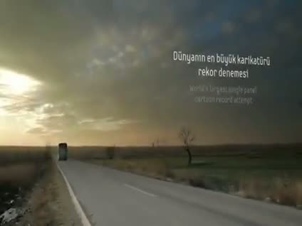 Erdil Yaşaroğlu'ndan Dünya'nın en büyük karikatürü