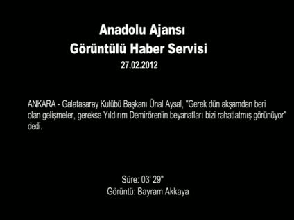 Yıldırım Demirören'in beyanatları...