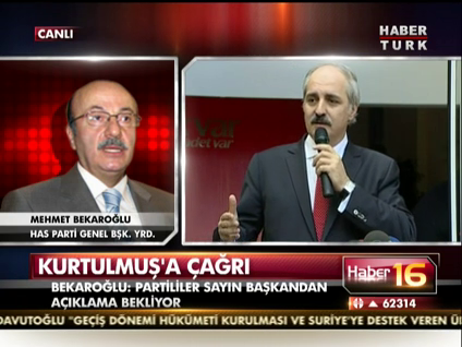 Bekaroğlu'ndan Numan Kurtulmuş'a çağrı