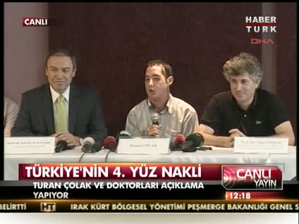 Türkiye'nin 4. yüz nakli! (Açıklama 1)