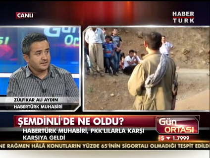 Habertürk Muhabiri PKK'lılarla yüz yüze!