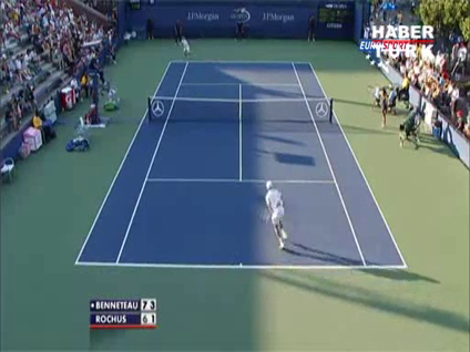 Tenis turnuvasında güldüren sürpriz!