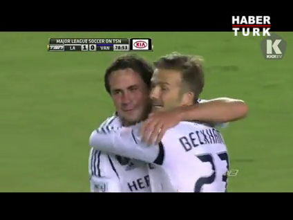 Beckham'dan müthiş gol!