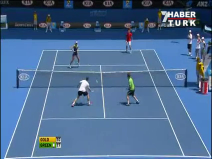 Tenisçiler kahkahaya boğdu!