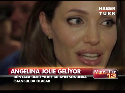 Angelina Jolie geliyor!