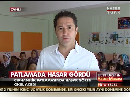 Cephanelik yanı ilkokulda ders!